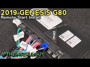 How to install a compustar remote starter on a genesis g80