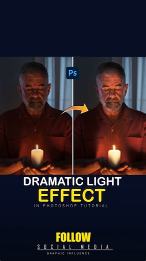 6K views · 104 reactions | Dramatic Light Effect In Photoshop! . . ....