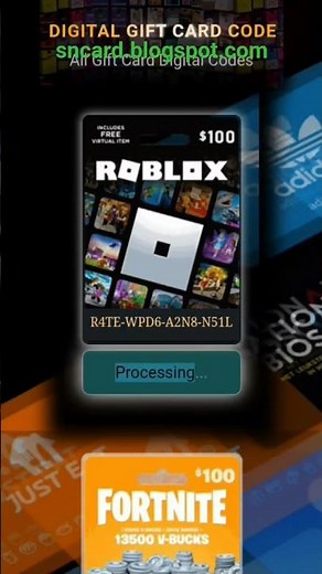 How To Get Free Roblox Gift Cards - Free Robux gift Card