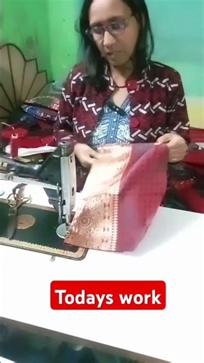 TODAY'S WORK ✂️❤️❤️ #blouse #fashion #sewing