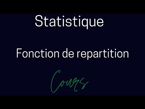 6/ Statistique : Fonction de répartition .
