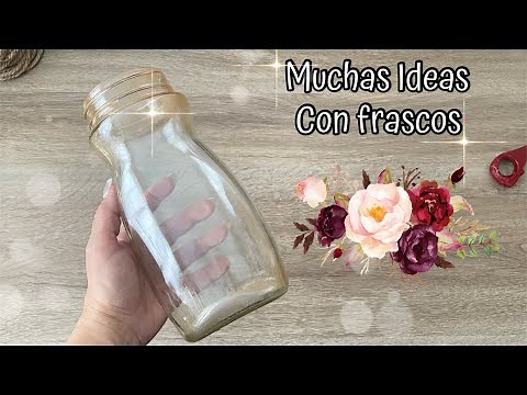 6 Lindas Manualidades con FRASCOS DE VIDRIO / RECICLAJE / DIY Home Decor / Artesanato creativo