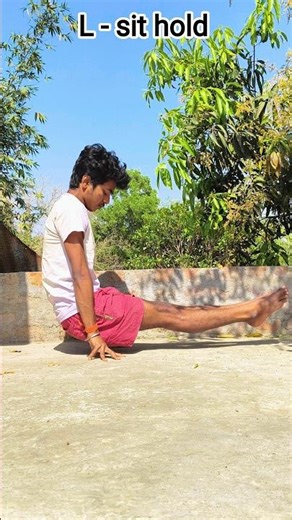 Extreme L-Sit Hold Challenge 🔥 | Insane Core Strength 💪