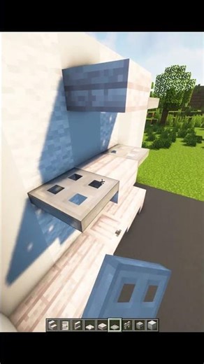 Minecraft White Interior Design (White Room) #minecraft #shorts