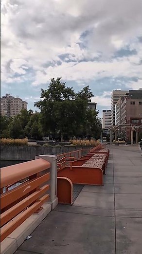 Spokane Falls in Downtown Spokane Washington State 🇺🇸 #spokane #fall #river #downtown