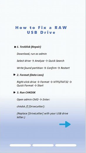 Rescue RAW USB: Recover Data & Fix Flash Drive in Minutes! #usb #datarecovery
