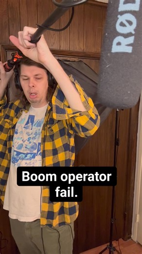 Boom operator fail. #reels #boomoperator | Matty Cardarople