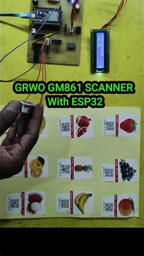 GROW GM861 Barcode scanner with ESP32