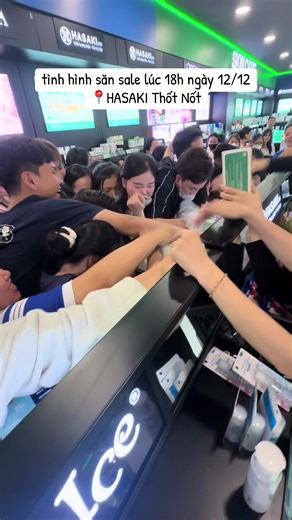 cập nhật tình hình săn sale 12/12 tại HASAKI THỐT NỐT #hasakisale1212 | hasaki