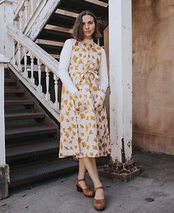 PDF Sewing Pattern - Wrap Pinafore - Reversible Midi Dress - Beginner - Size Inclusive - Video Tutorial - Ginkgo Pinafore - Etsy