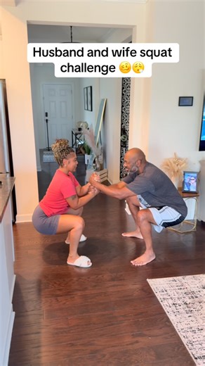 Shelle | That was a long ass minute 😮‍💨 I definitely underestimated this challenge! Bae thought I was gonna quit 😂 #husbandwife #squatchallenge... | Instagram