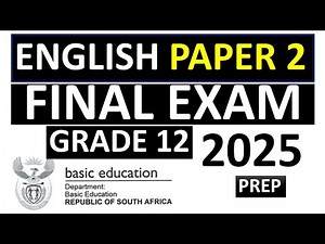 2025 ENGLISH PAPER 2 FINAL EXAMS NOVEMBER EXAM FINAL REVISION THUNDEREDUC GRADE 12 ENGLISH P.2