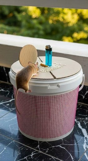 Funny! Rice bait trick so simple, mice fall for it every time #mousecontrol #pesttips #diy