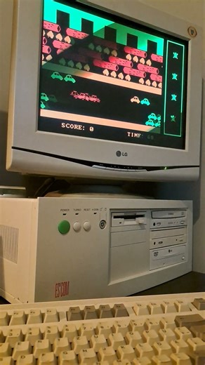 DOS old game - Frogger 1983