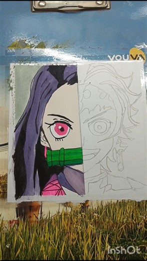 Nezuko drawing tutorial