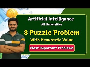 8 puzzle problem (With Heurestic) | AIML | All Universities