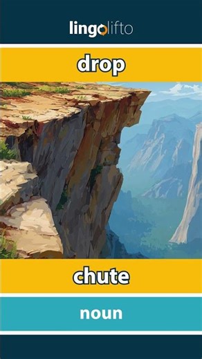 🇬🇧🇫🇷 drop - chute : learn English : apprenons l'anglais : vocabulary builder