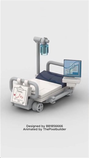 @LEGO Hospital Bed | 3D Animation Build