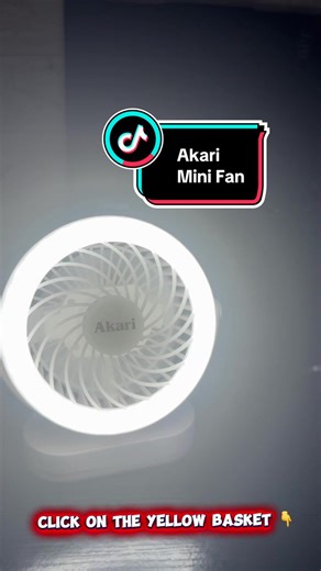 Akari Mini Fan with Flashlight: Perfect WFH Companion