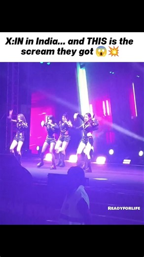 The crowd went crazy for X:IN in India 😱💥 #xin #kpop #shorts #fyp