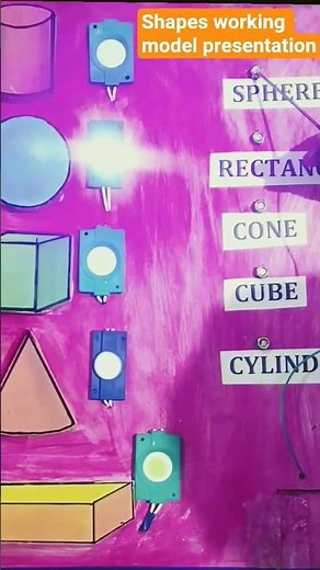 "Maths Shapes working modle" #shapes #viral
