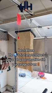 4.3K views · 70 reactions | Hatch@Home allows for the garage door to fully open and close even when  are delivered. Compatible with most garage/front door and walls. #prototype #futuredelivery #smartdropbox #amazondelivery #packagedelivery | Hatch at Home | Facebook