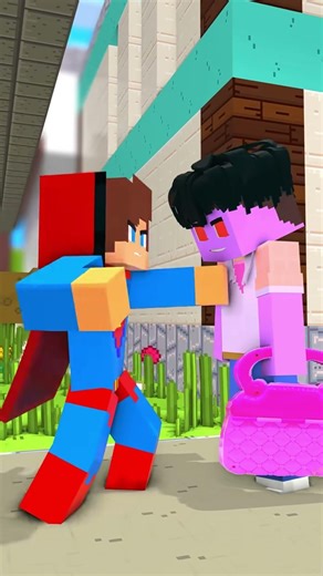 VILLAIN MODE ON!!! #minecraft #hero #superman #fight