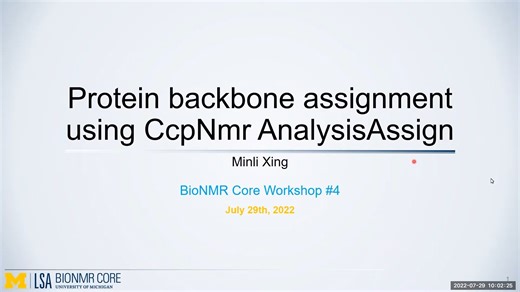 6-CCPN 蛋白质主链归属