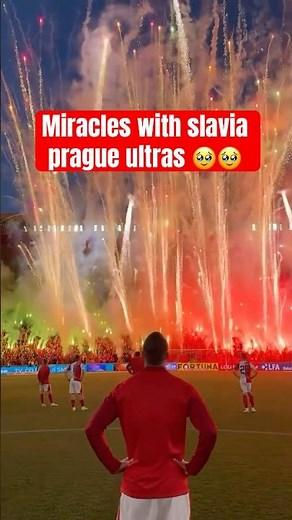 INSANE Slavia Praha Ultras Pyro Show 😱 | Beautiful Flares & Fireworks Light Up the Stadium