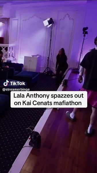 Lala Anthony spazzes out on Kai Cenat’s mafiathon #fyp #mafiathon3 | Lala Anthony