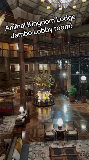 Animal Kingdom Lodge incredible room location at Jambo House! Overlooking the Jambo Lobby in the front and the pool from your patio! #disneyworld #disneyresort #animalkingdomlodge #pixiedust #disneytok