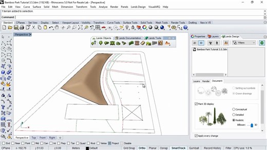 Lands Design tutorial. 3.5 Terrain Add a Hole