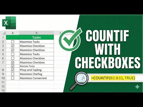 COUNTIF with Checkboxes in Excel — Smart, Simple & Powerful!