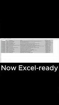 Convert Messy Table Images to Perfect Excel Data Instantly #excel #aiworkflow #officetools