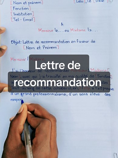 Exemple de lettre de recommandation : comment la rédiger