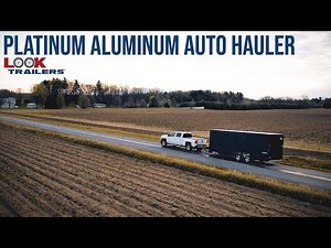 Platinum Aluminum Auto Hauler Enclosed Cargo Trailer By LOOK Trailers