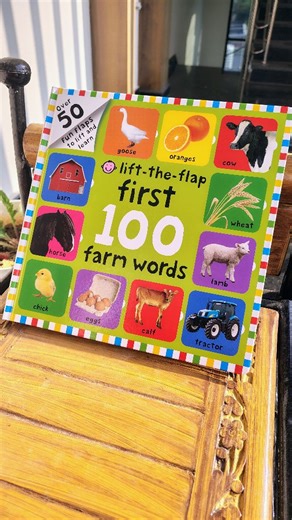 littleonesjoy | kids books on Instagram: "🚜✨ Let’s explore the farm, one word at a time! The First 100 Farm Words by Priddy Books is a vibrant, sturdy board book that introduces little ones to the world of farm life—perfect for building vocabulary and having fun! 🌾 Why it’s a parent favorite: 🐮 Real-Life Photos – Bright and clear for easy recognition 🔤 Supports Early Word Learning – Simple labeling boosts vocabulary 👶 Chunky Board Pages – Durable for tiny hands to explore ✨ Fun Themes – Ani