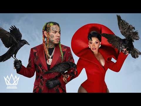 6IX9INE & Cardi B - HOT ft. Offset, Takeoff, Lil Durk (RapKing Music Video)