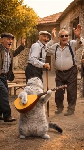 Katze spielt Bağlama – OPAS drehen komplett durch 😂