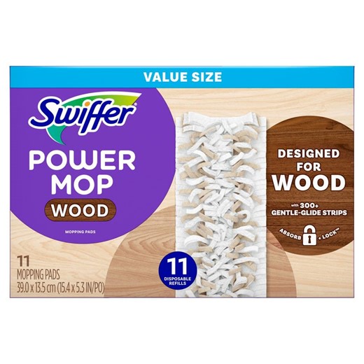 Reviews for Swiffer Power Mop Wood Mopping Pad Refills (11-Count) | Pg 4 - The Home Depot