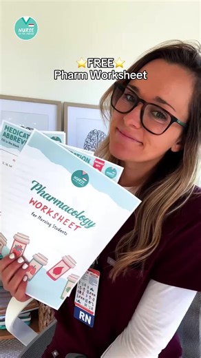 Nursing School Notes for FREE?🙌 #nursingschool #pharmacology #studentlife #clinical skills #nursingnotes