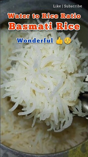 Water to Rice Ratio Basmati Rice| Cooking Tips and Tricks #shorts