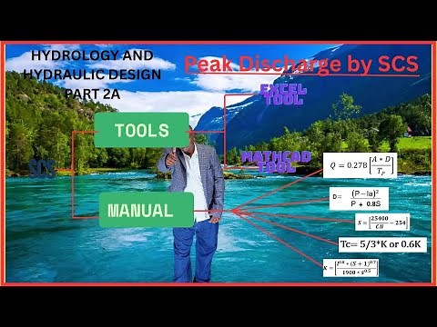 PEAK DISCHARGE CALCULATION USING SCS METHOD | EXCEL & MATHCAD TOOLS TUTORIAL