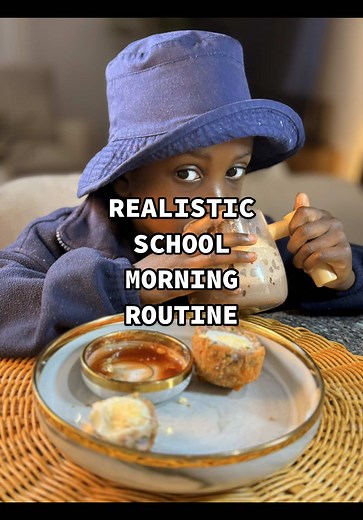 School morning routine 🚌💙 Exams = soft parenting mode activated 🫣 Woke up early, whispered through the house, and served a 5-star breakfast with @Farmer's Choice 🤏🏾 Because when you’re raising a genius, even sausages become sacred 😂✨ #breakfastideas #schoolmorningroutine #scotcheggs #akokoval #timelessjoy