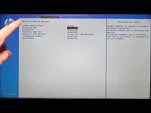 HP Compaq 250: How to Disable Internal Devices in BIOS Settings