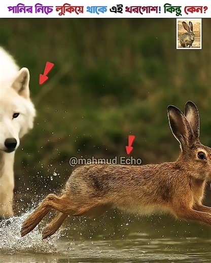 This Rabbit 🐇 Swims in Water 😱
