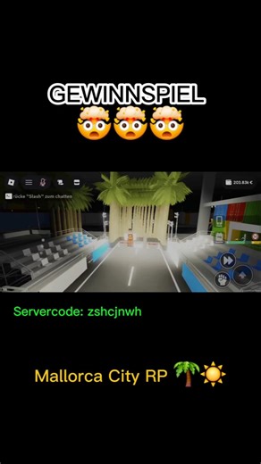 ​Spielt mit auf der Insel! 🌴 Code im Text #roblox #mallorcacity #gaming#emergencyhamburg