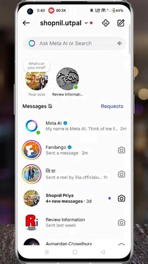 How to Pin / Unpin Chat Conversations on Instagram #shorts