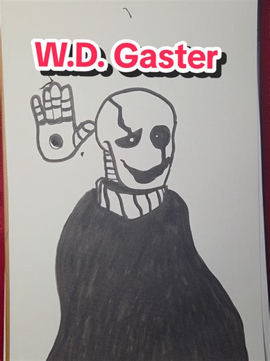 Day number 13 is W.D. Gaster. #wdgaster #drawing #game #art #undertale