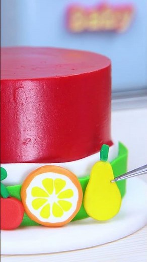 Easy Mini Fruit Cakes Tutorial🌈 Satisfying ASMR | Mini Cake #shorts #asmr #miniature #minicake